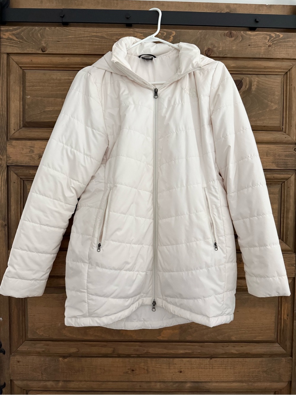 The North Face Women’s Hooded Quilted Puffer Jacket — Off-White